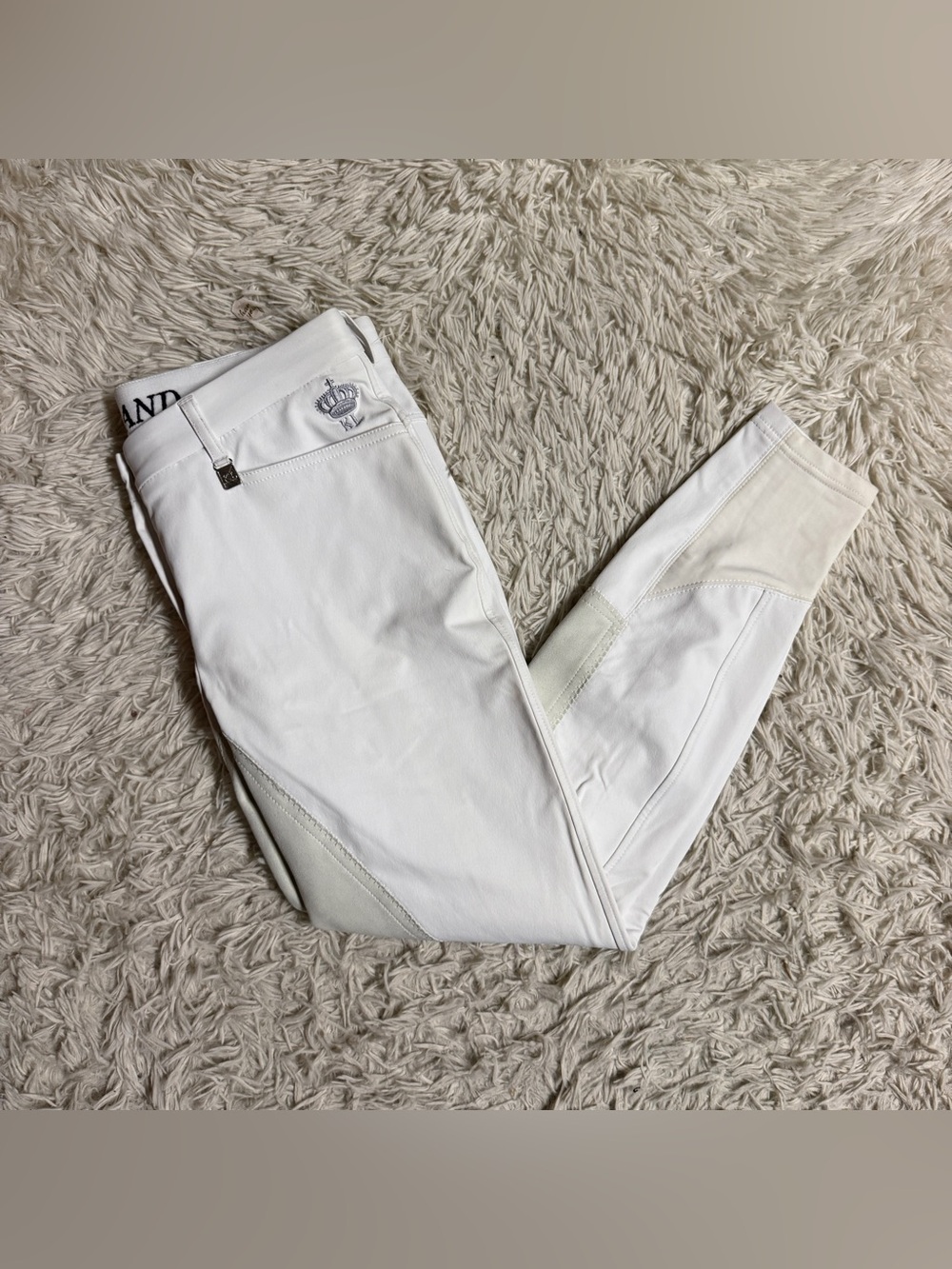 New Women’s Size 28R White Kingsland Full Seat Horseback Riding Breeches